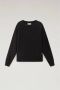 Woolrich Klassieke Crewneck Sweater Zwart Dames - Thumbnail 1