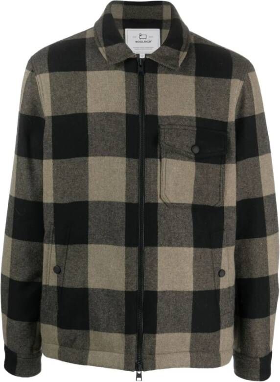 Woolrich Groene Lichtgewicht Jas voor Heren Green Heren