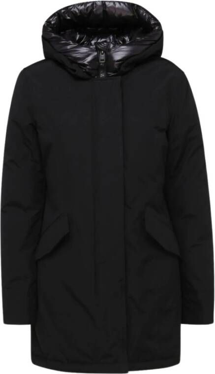 Woolrich Luxury Arctic Parka with Hood with Glossy Zwart Dames