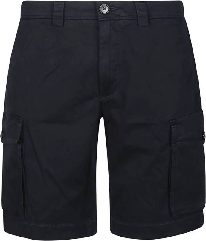 Woolrich Melton Blue Cargo Shorts Blauw Heren