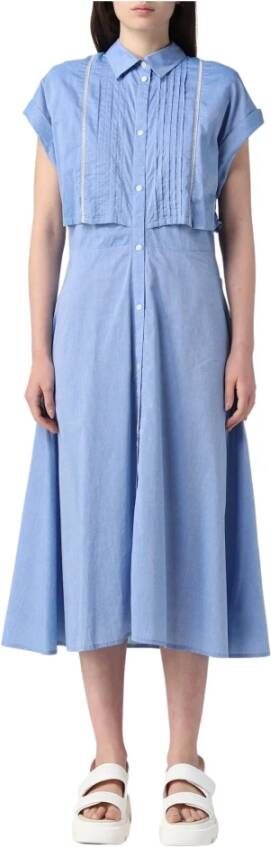 Woolrich Midi Dresses Blauw Dames