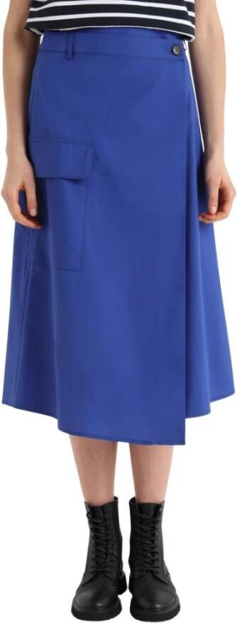 Woolrich Midi Skirts Blauw Dames