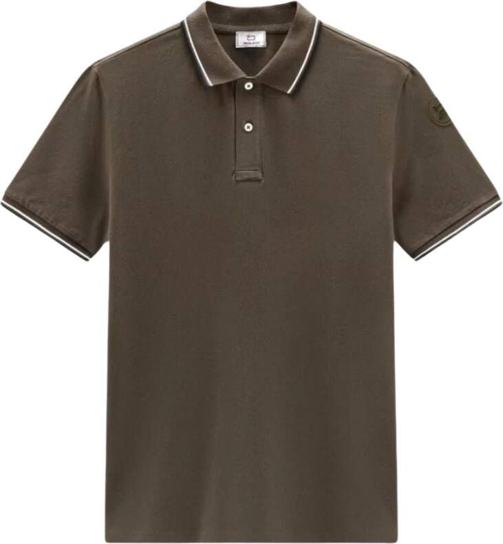 Woolrich Monterey Katoenen Piqué Heren Polo Groen Dames