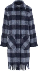 Woolrich Multicolor Single-Breasted Coats Blauw Dames