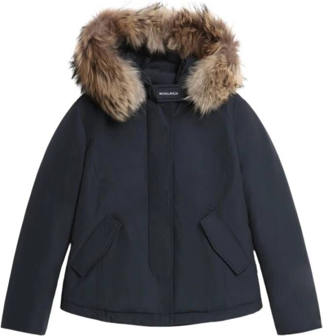 Woolrich Parka met afneembare bontkraag DKN Arctic Raccoon Blauw Dames