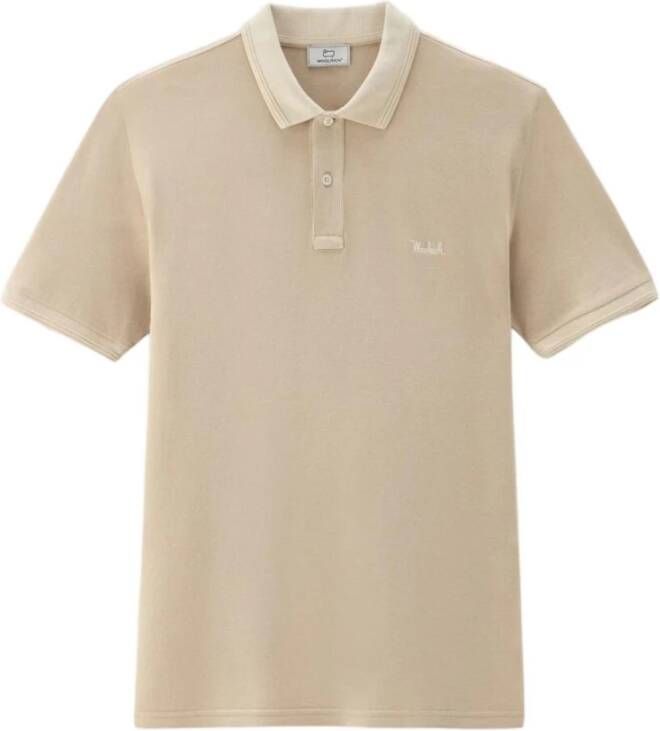 Woolrich Polo Shirts Beige Heren