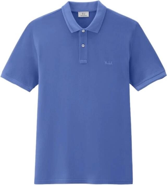 Woolrich Polo Shirts Blauw Heren