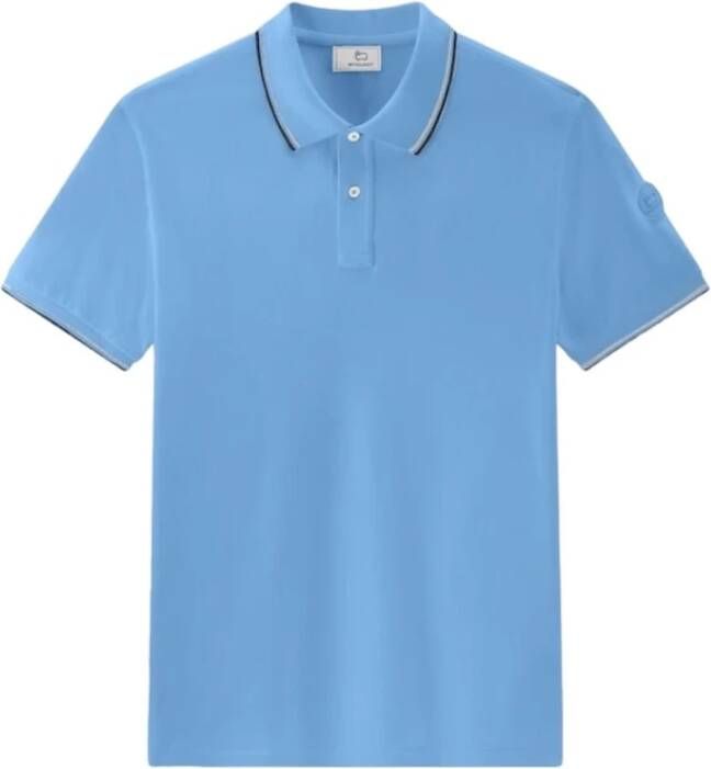 Woolrich Blauwe Polo Shirt Blue Heren