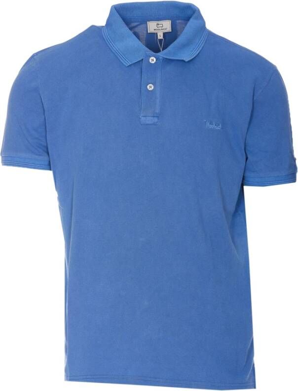 Woolrich Polo Shirts Blauw Heren