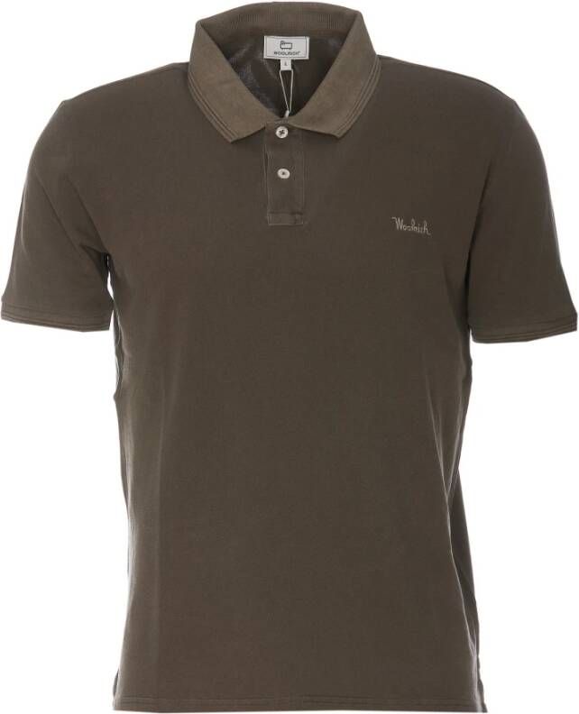 Woolrich Polo Shirts Groen Heren