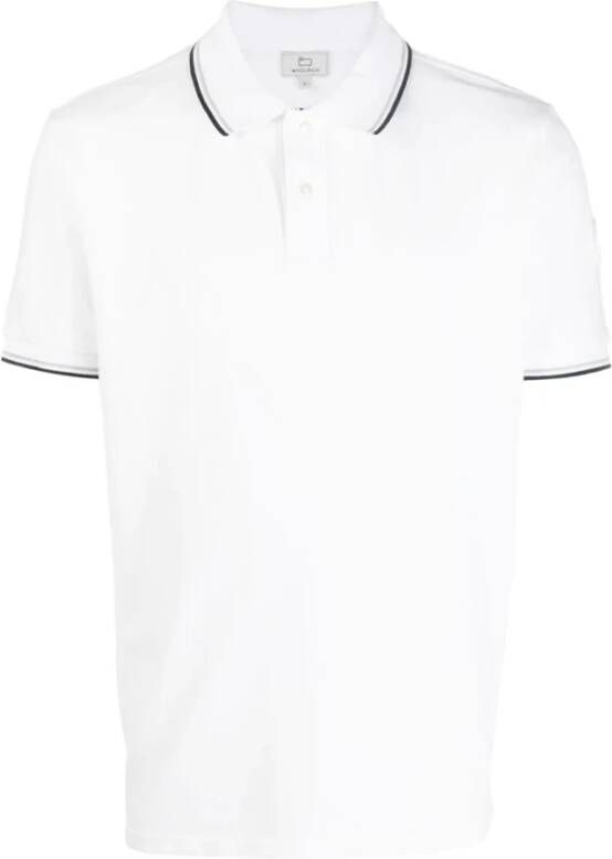 Woolrich Klassiek Polo Shirt White Heren