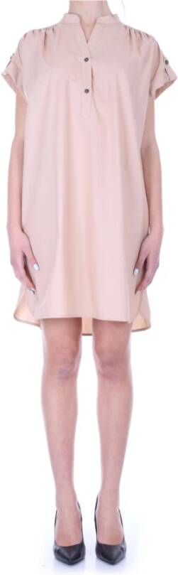Woolrich Beige Korte Jurk Elegant en Comfortabel Beige Dames