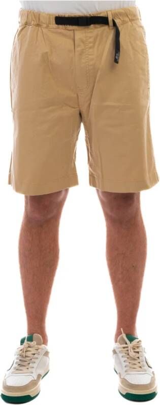 Woolrich Stretch Katoenen Chino Shorts Beige Heren