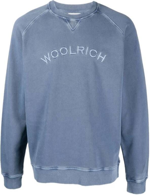 Woolrich Sweatshirt Blauw Heren