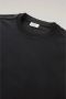 Woolrich Zwarte Ribgebreide Crewneck Sweatshirt voor Heren Black Heren - Thumbnail 1