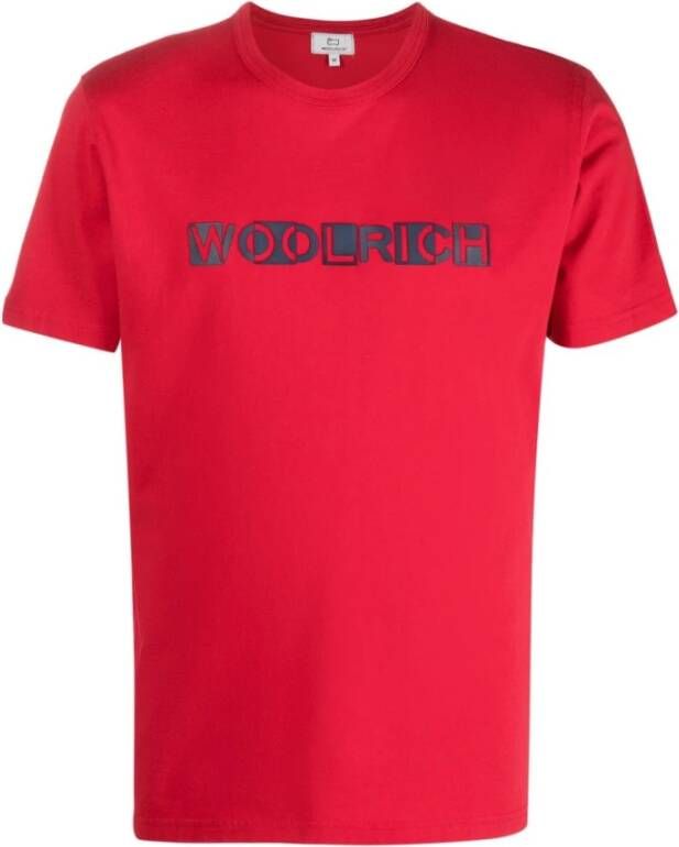 Woolrich T-shirt Rood Heren