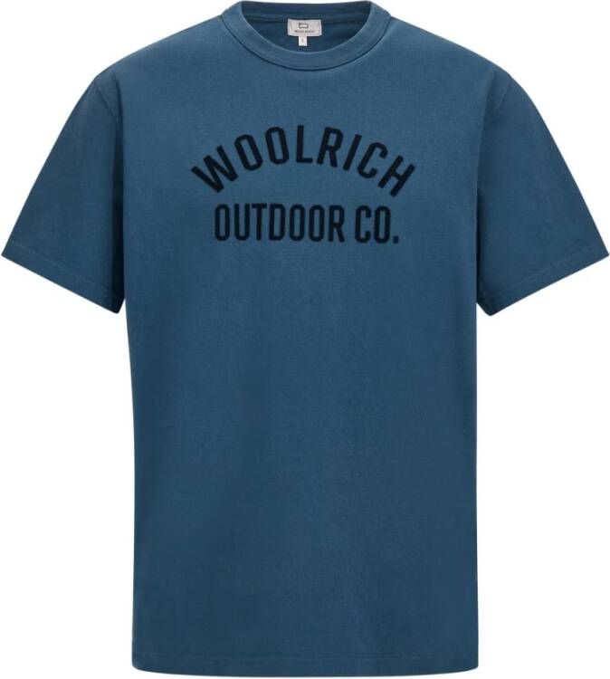 Woolrich Klassieke Collectie T-shirts en Polos Blue Heren