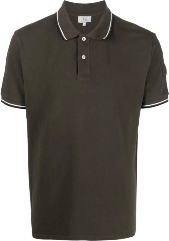 Woolrich T-Shirts Groen Heren