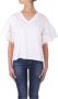 Woolrich Witte katoenen T-shirt met geborduurde ballonmouwen White Dames - Thumbnail 2