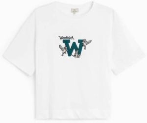 Woolrich White T-shirt Wit