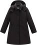 Woolrich Dames Firth donzen trenchcoat met capuchon Zwart Dames - Thumbnail 1