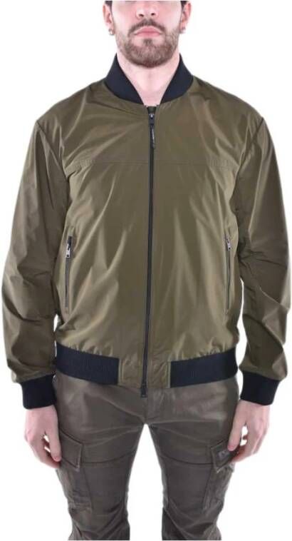 Woolrich Urban Touch Bomberjack Lichtgewicht en Functioneel Groen Heren
