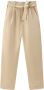 Woolrich Casual Design Damesbroek met Riem Beige Dames - Thumbnail 1
