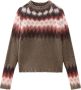 Woolrich Bruine Gebreide Trui met Fair Isle Patroon Brown - Thumbnail 1