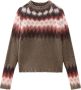 Woolrich Bruine Gebreide Trui met Fair Isle Patroon Brown Dames - Thumbnail 1