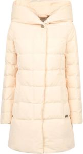 Woolrich White Trequarti Parka Puffy P Avorio Wit Dames