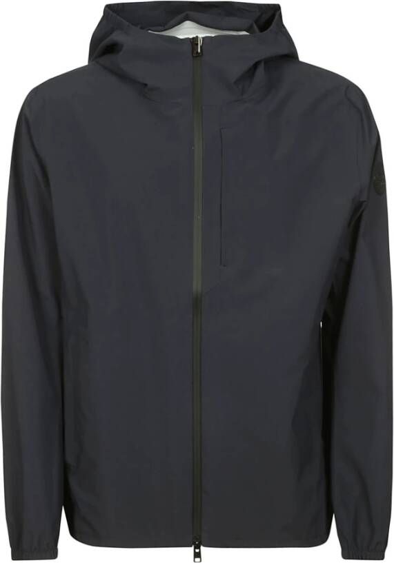 Woolrich Blauw Zipped Hooded Jacket Blauw Heren
