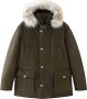 Woolrich Waterbestendige Wollen Jas met Afneembare Bontkraag Green Heren - Thumbnail 4