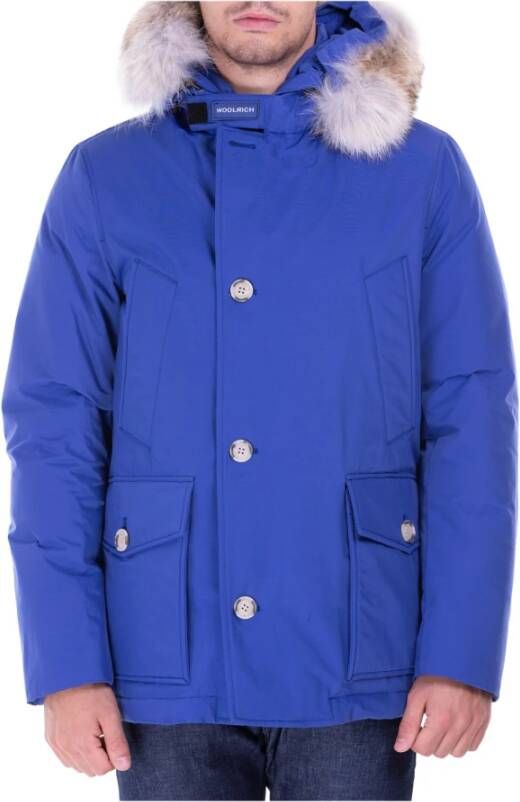 Woolrich Blue Arctic Anorak Jacket Cfwoou0272Mrut0001 Blauw Heren