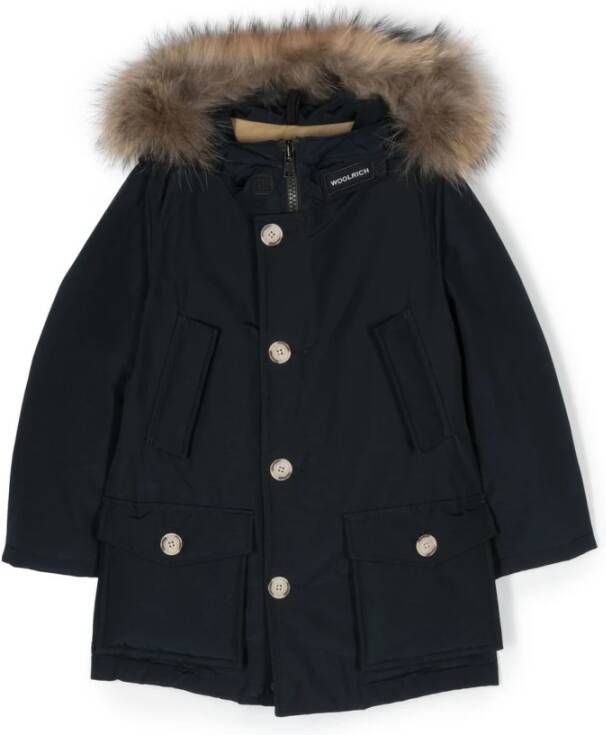 Woolrich Blauw MY First Parka Blauw