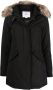 Woolrich Zwarte Gewatteerde Jas met Afneembare Bont Capuchon Black Dames - Thumbnail 4