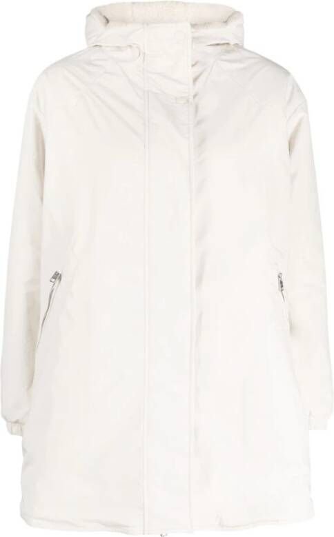 Woolrich Witte Aw23 Parka Jas Wit Dames