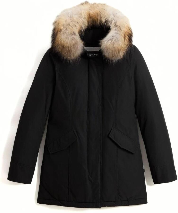 Woolrich Arctische Racoon Hooded Parka Black Dames