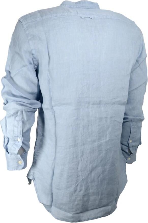 Woolrich Heren Linnen Overhemd in Hemelsblauw Blue Heren - Foto 2