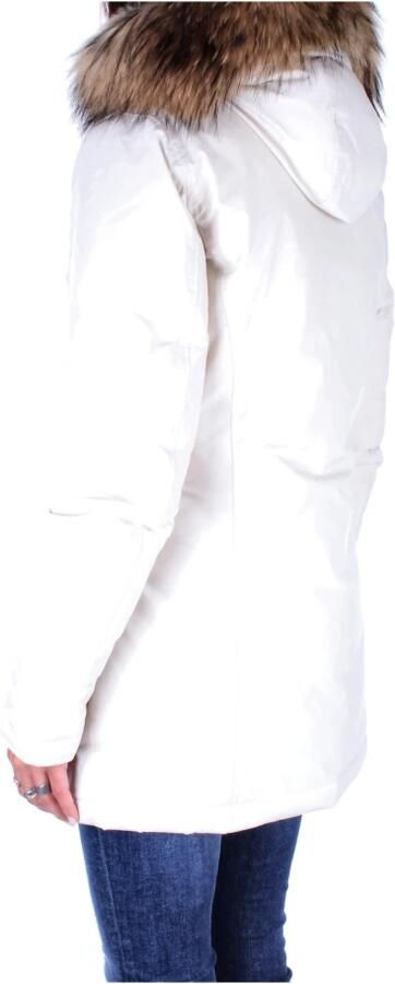 Woolrich Urban Touch Parka met Afneembare Wasbeer Bont Capuchon Beige Dames - Foto 8