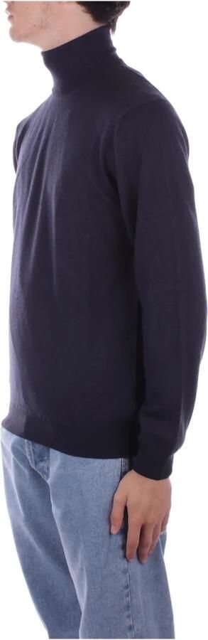 Woolrich Blauwe Coltrui Logo Zijkant Blue Heren - Foto 5