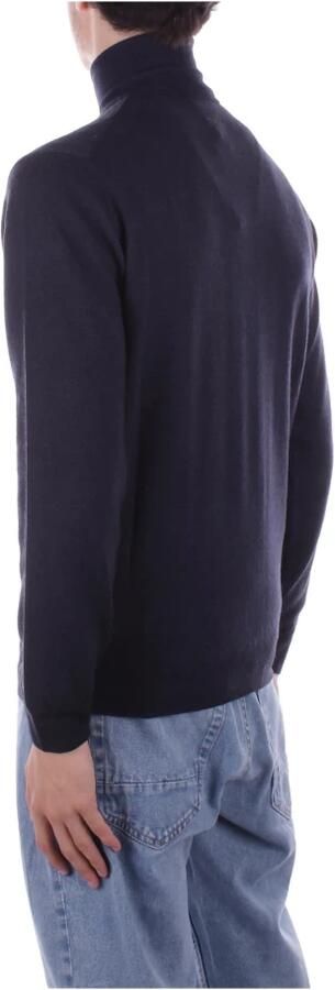 Woolrich Blauwe Coltrui Logo Zijkant Blue Heren - Foto 3