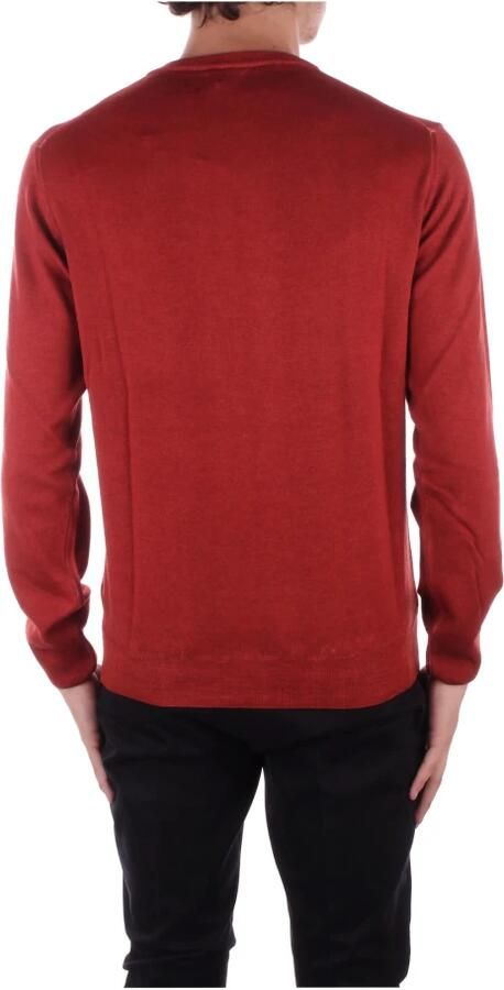 Woolrich Bruin Logo Front Sweater Brown Heren