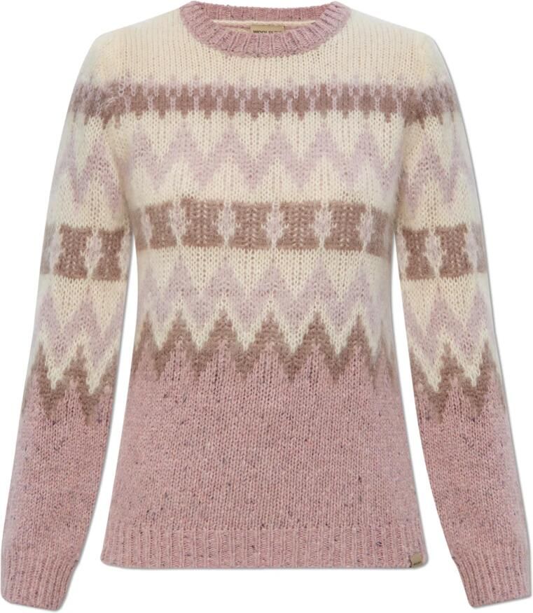 Woolrich Gebreide trui met patroon Pink Dames - Foto 5