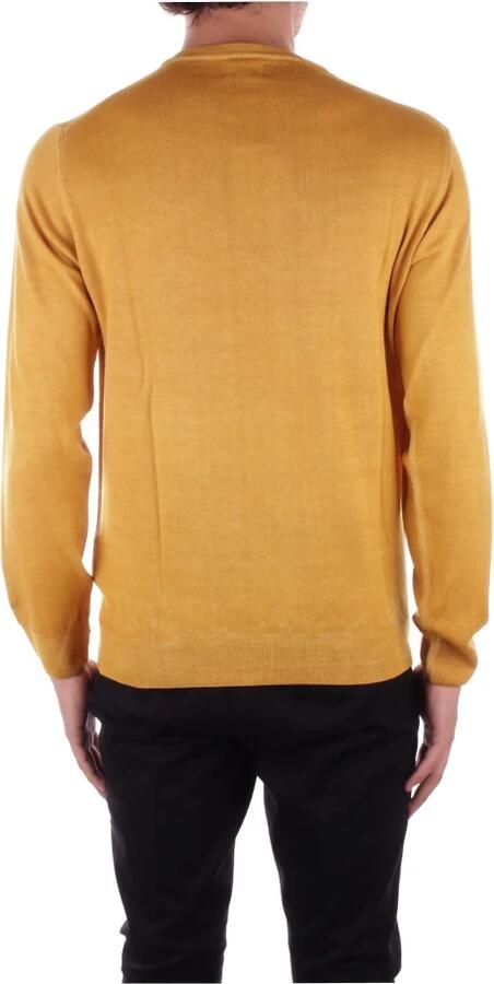 Woolrich Gele Logo Trui Yellow Heren