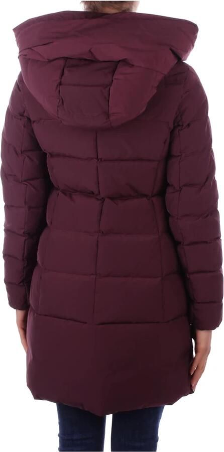 Woolrich Gewatteerde jas met capuchon en ritssluiting Purple Dames