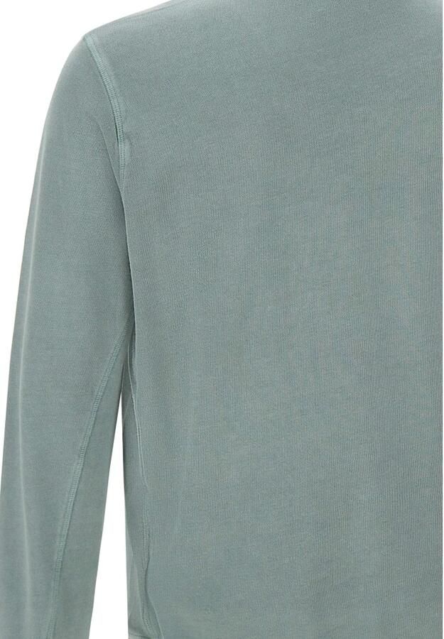 Woolrich Groene Garment Dyed Katoenen Sweatshirt Green Heren - Foto 3