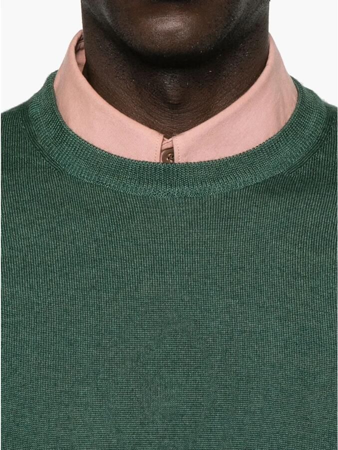 Woolrich Groene Gebreide Trui voor Mannen Green Heren