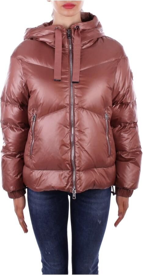 Woolrich Jas met capuchon en zijzakken Brown Dames - Foto 4