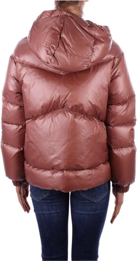 Woolrich Jas met capuchon en zijzakken Brown Dames