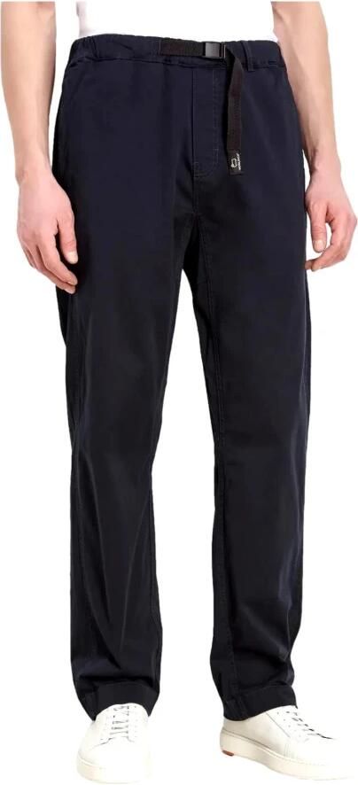 Woolrich Blauwe Broek Logo Zijzakken Blue Heren - Foto 2